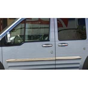 Sidelister - FORD CONNECT rg. 2002-2014 - 4 stk. Rustfri stl krom