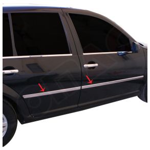 Sidelister - VW GOLF IV Hatchback rg. 1998-2004 - 4 stk. Rustfri stl krom