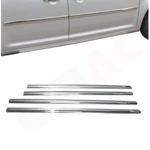 Sidelister - VW CADDY MAXI rg. 2007-2015 - 4 stk. Rustfri stl krom