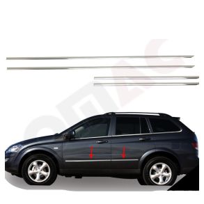Sidelister - SSANGYONG KYRON FACELIFT rg. 2007-2014  - 4 stk. Rustfri stl krom