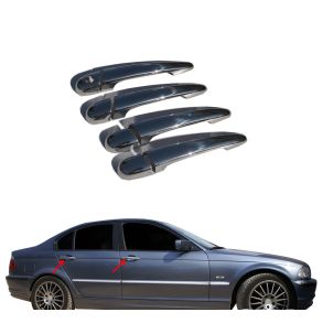 Chrom Drhndtag Cover i Rustfri Stl - BMW 3 SERIES (E46) Sedan 2003-2005