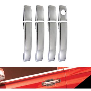 Chrom Drhndtag Cover i Rustfri Stl - SSANGYONG Rexton II 2006->