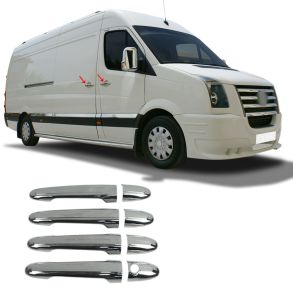 Drhndtag Cover i Krom Rustfri Stl - Mercedes Sprinter & VW Crafter 2006-2018 - 4 Stk