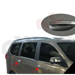 Chrom Drhndtag Cover i Rustfri Stl - Dacia Lodgy 2012->