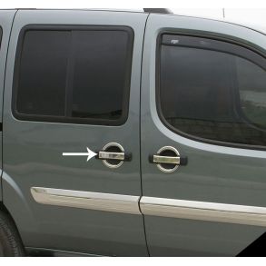 Chrom Drhndtag Cover i Rustfri Stl - Fiat Doblo I 2000->