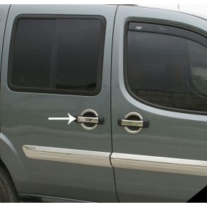 Chrom Drhndtag Cover i Rustfri Stl - Fiat Doblo I 2000->