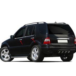 Chrom Drhndtag Cover i Rustfri Stl - MERCEDES ML W163 1998-2005