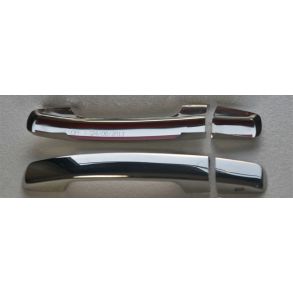 Chrom D�rh�ndtag Cover i Rustfri St�l - Nissan Navara D40 2006-2015