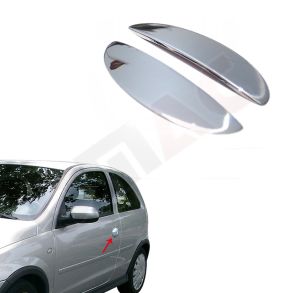 Chrom Drhndtag Cover i Rustfri Stl - OPEL CORSA C Hatchback 2000-2006