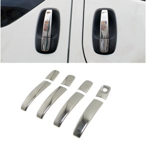 Chrom Drhndtag Cover i Rustfri Stl - Opel Vivaro II 2001-2014