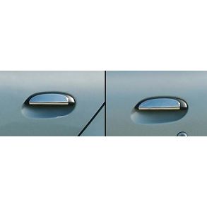Chrom D�rh�ndtag Cover i Rustfri St�l - Renault Clio II Hatchback 1999-2006