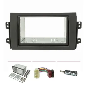 Radioramme 2DIN - Fiat Sedici rg. 2006-2014 - Sort