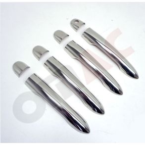 Chrom Drhndtag Cover i Rustfri Stl -  Renault Clio III Hatchback 2006-2012