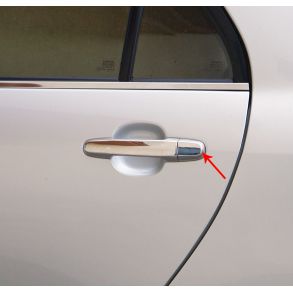 Chrom Drhndtag Cover i Rustfri Stl - Toyota Land Cruiser PRADO 120 2002-2009 