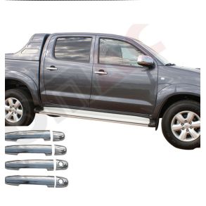 Chrom Drhndtag Cover i Rustfri Stl - Toyota Hilux 2005->