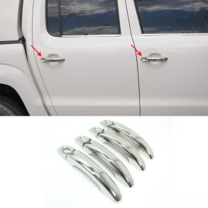 Chrom Drhndtag Cover i Rustfri Stl - VW AMAROK 2010->