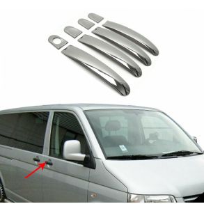 Chrom Drhndtag Cover i Rustfri Stl - VW Caddy 2003-2015
