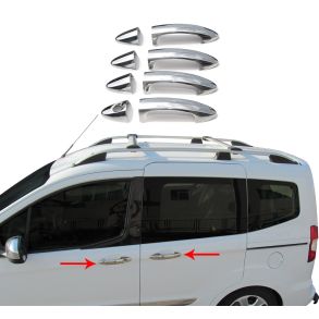 Chrom Drhndtag Cover i Rustfri Stl - Ford B-Max 2012->