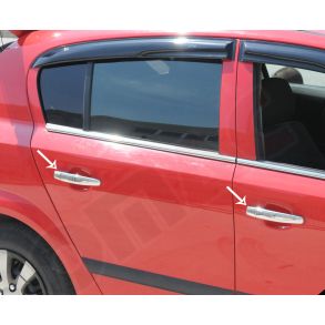 Chrom Drhndtag Cover i Rustfri Stl - Opel Astra H Hatchback 2004-2009