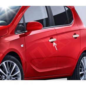 Chrom Drhndtag Cover i Rustfri Stl - OPEL CORSA E Hatchback 2015->