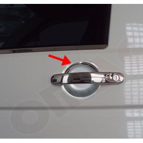 Chrom Drhndtag Cover i Rustfri Stl - VW T5 Transporter 2003-2015