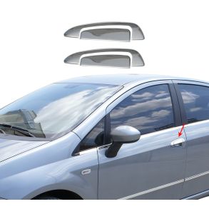 Drhndtag Cover i Krom Rustfri Stl - Fiat Grande Punto Hatchback 2005-2009