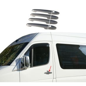 Mat Chrom Drhndtag Cover i Rustfri Stl - Mercedes Sprinter 2006-> 
