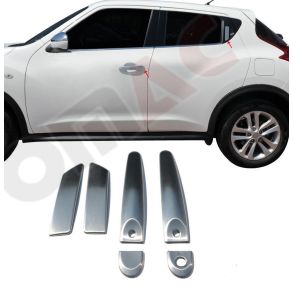 Drhndtag Cover i Krom Rustfri Brstet Stl - Nissan Juke 2010->2019
