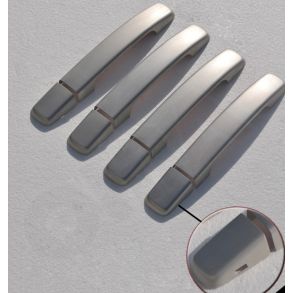 Mat Chrom Drhndtag Cover i Rustfri Stl - Nissan Navara D40 2006->