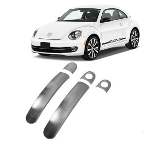 Brstet Chrom Drhndtag Cover i Rustfri Stl - VW THE BEETLE 2013->