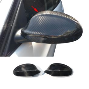 Spejlkappe 2 stk - BMW 3-Serie E90 Sedan rg. 2005-2011 - Sort Carbon