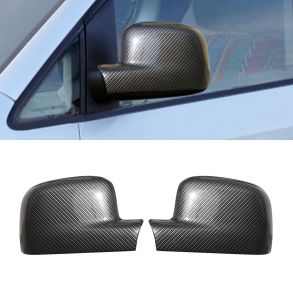 Spejlkappe 2 stk - VW Caddy rg. 2003-2015 - Sort Carbon