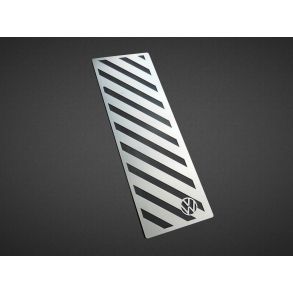 Fodsttte / Hvileplade aluminium - VW Logo til Passat B6 & B7 - Selvklbende montering
