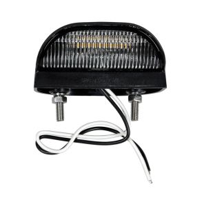 Led Nummerpladelygte Med 5x SMD Dioder - Universal Sort Hus 10V-30V - 1 Stk