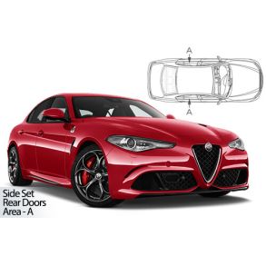 Solgardiner UV - Car Shades - ALFA ROMEO GIULIA 4-Drs rg. 2015-> (Kun til sideruder)