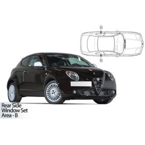 Solgardiner UV - Car Shades - ALFA MITO 3DR 2009-2018 (Kun til sideruder)