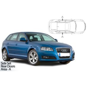 Solgardiner UV - Car Shades - AUDI A3 5-Drs 2003-2012 (Kun til sideruder)