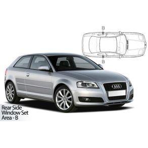 Solgardiner UV - Car Shades - A3 3-Drs 2003-2012 (Kun til sideruder)