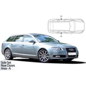 Solgardiner UV - Car Shades - AUDI A6 AVANT 2004-2011 (Kun til sideruder)