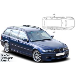 Solgardiner UV - Car Shades - BMW 3 SERIES (E46) ESTATE 1998-2005 (Kun til sideruder)