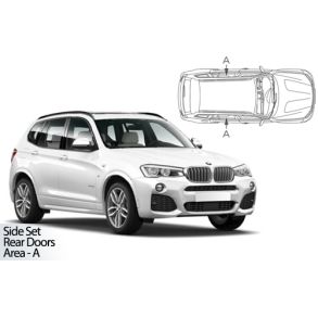 Solgardiner UV - Car Shades - BMW X3 F25 5DR 2010-2017 (Kun til sideruder)