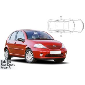 Solgardiner UV - Car Shades - CITROEN C3 5DR 2002-2010 (Kun til sideruder)