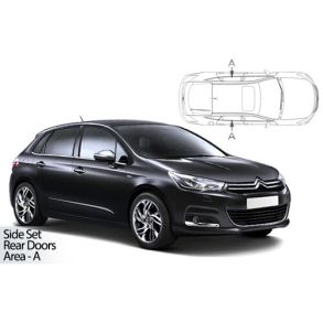Solgardiner UV - Car Shades - CITROEN C4 5-Drs 2010-2018 (Kun til sideruder)