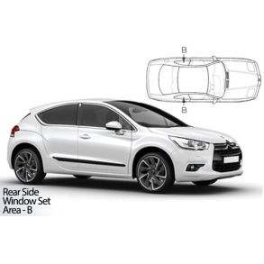 Solgardiner UV - Car Shades - CITROEN DS4 5-Drs 2010-2018 (Kun til sideruder)