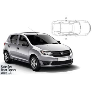 Solgardiner UV - Car Shades - DACIA SANDERO STEPWAY 2012-2020 (Kun til sideruder)