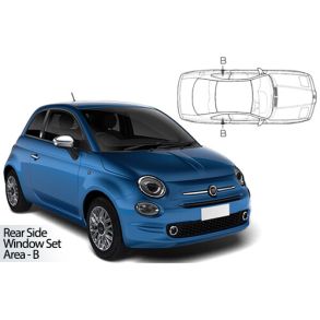 Solgardiner UV - Car Shades - FIAT 500 3-Drs 2008-> (Kun til sideruder)