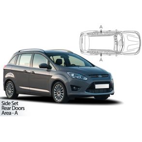 Solgardiner UV - Car Shades - FORD C-MAX GRAND 5-Drs 2010-2019 (Kun til sideruder)