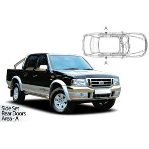 Solgardiner UV - Car Shades - FORD RANGER D/C 2007-2011 (Kun til sideruder)