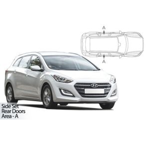 Solgardiner UV - Car Shades - HYUNDAI I30 ESTATE 2012-2016 (Kun til sideruder)