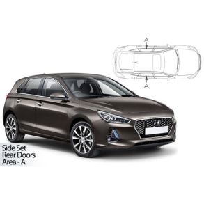 Solgardiner UV - Car Shades - HYUNDAI I30 5-Drs 2016-> (Kun til sideruder)